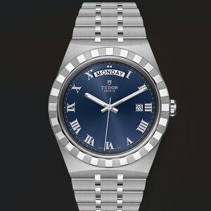 Tudor M28600 Royal Day-Date Blue Sunray Roman Edition 41mm SS Automatic
